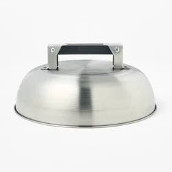 Stainless Steel Steaming Dome Grill Cover Silver - Figmint™