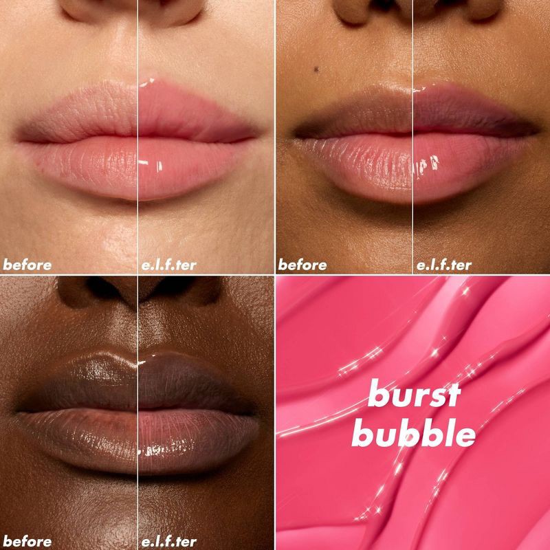 slide 4 of 11, e.l.f. Glow Reviver Plumping Lip Oil - Burst Bubble - 0.25 fl oz, 0.25 fl oz