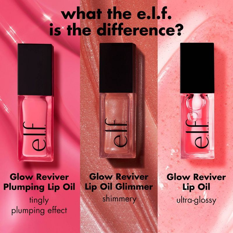 slide 7 of 10, e.l.f. Glow Reviver Plumping Lip Oil - Piggy Bank - 0.25 fl oz, 0.25 fl oz