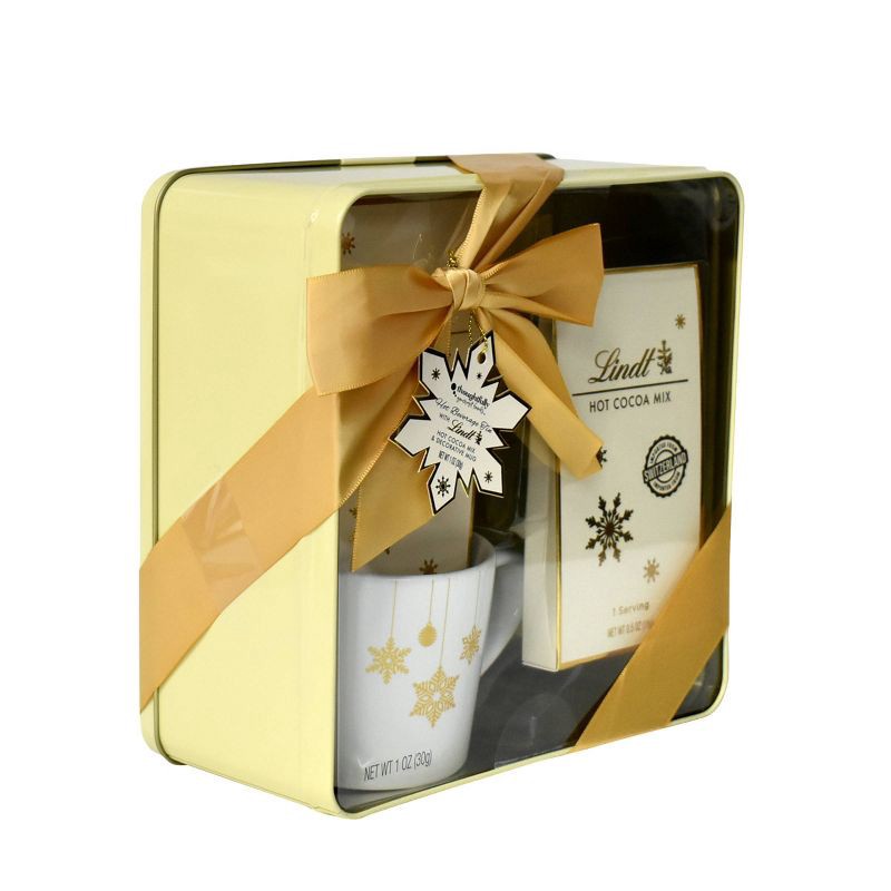 slide 3 of 3, MODERN GOURMET FOODS Seasonal Christmas Hot Beverage Tin with Lindt - 1oz, 1 oz