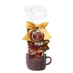 MODERN GOURMET FOODS Hot Christmas Cocoa Decorated Mug Set with Lindt - 2.4oz
