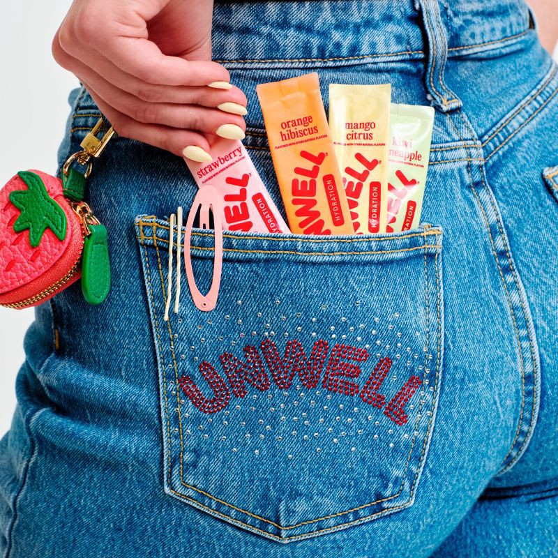 slide 3 of 8, Unwell Hydration Electrolyte Stick Pack for Rapid Hydration - Focus Kiwi Pineapple - 8pk, 8 ct