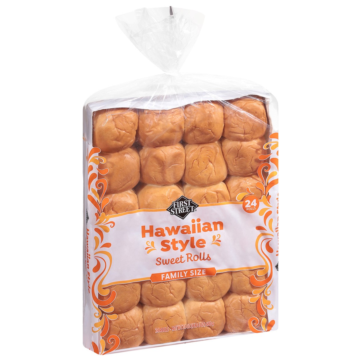slide 3 of 4, First Street First Steet Hawaiian Rolls, 24 oz