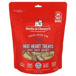 Stella & Chewy's Hearts Beef Flavor Crunchy Dog Treats - 3oz