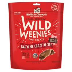 Stella & Chewy's Wild Weenies Pork, Bacon and Beef Flavor Chewy Dog Treats - 3oz