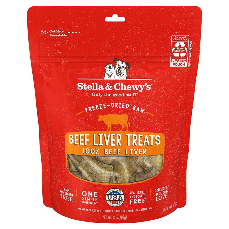 slide 1 of 4, Stella & Chewy's Beef Flavor Chewy Dog Treats - 3oz, 3 oz