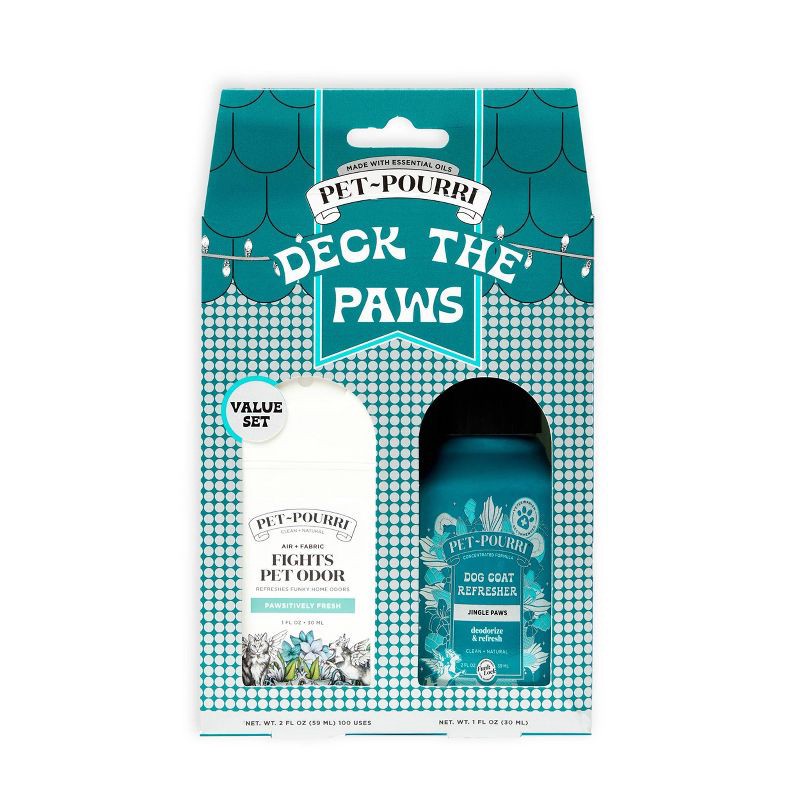 slide 1 of 12, Poo-Pourri Pet~Pourri Deck the Paws Holiday Gift Set - 2pk, 2 ct