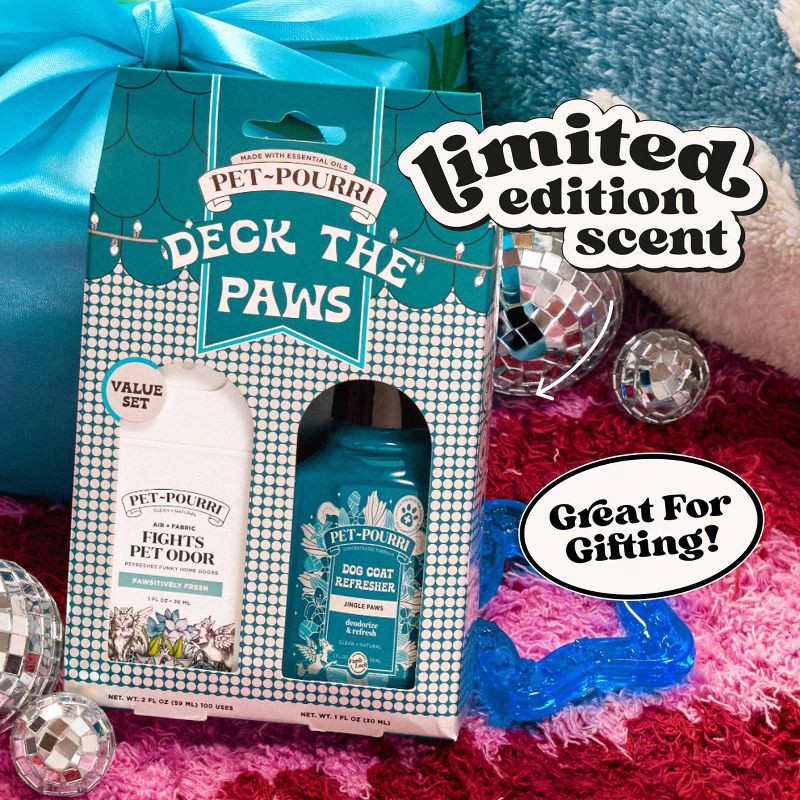 slide 3 of 12, Poo-Pourri Pet~Pourri Deck the Paws Holiday Gift Set - 2pk, 2 ct