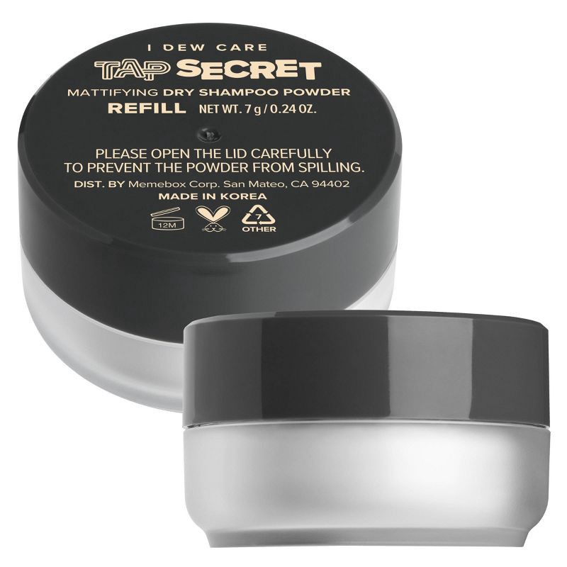 slide 1 of 12, I Dew Care Tap Secret: Translucent - Refill Dry Shampoo Powder: Volumizing, Paraben-Free, Vegan, All Hair Types, 1 ct