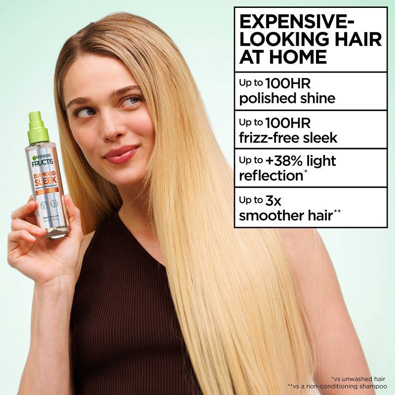 slide 4 of 10, Garnier Fructis Sleek and Shine Diamond Sleek, 1 ct