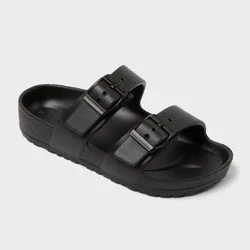 Kids' Noa Footbed Sandals - Cat & Jack™ Black 13