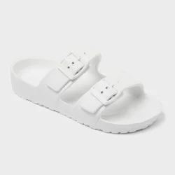 Kids' Noa Footbed Sandals - Cat & Jack™ Off-White 2