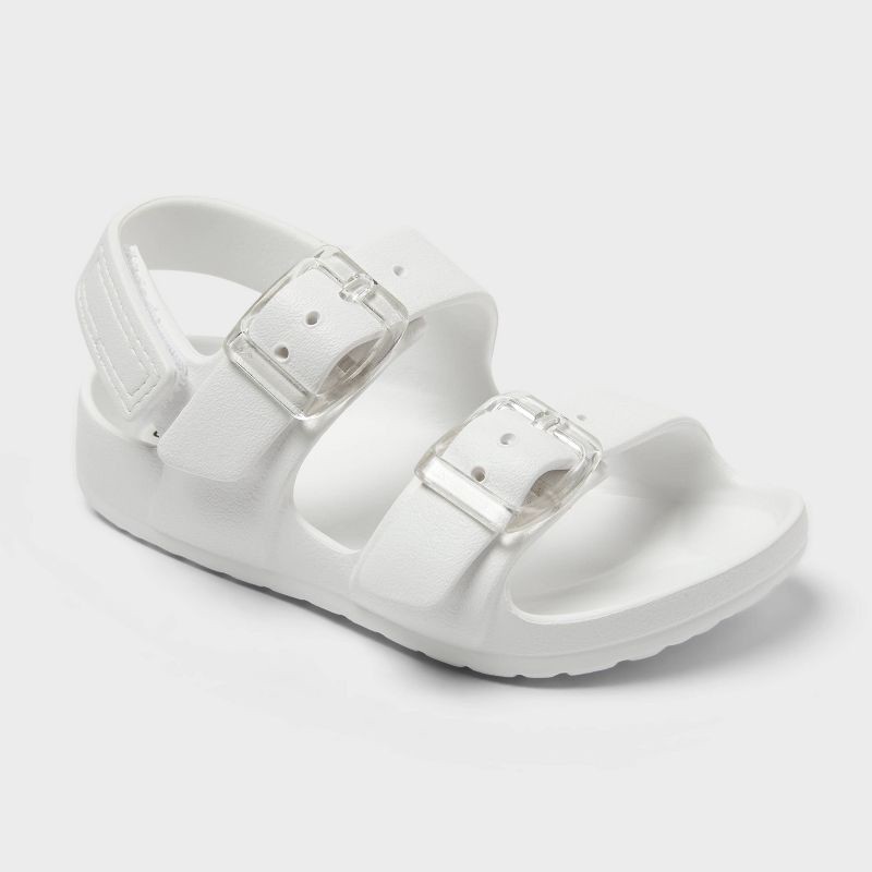 slide 1 of 4, Toddler Blown EVA Ade Sandals - Cat & Jack™ White 12T, 1 ct