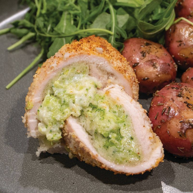 slide 2 of 2, Gourmet Specialty Foods Broccoli & Cheddar Cheese Stuffed Chicken Breast Boneless - 1lb, 1 lb