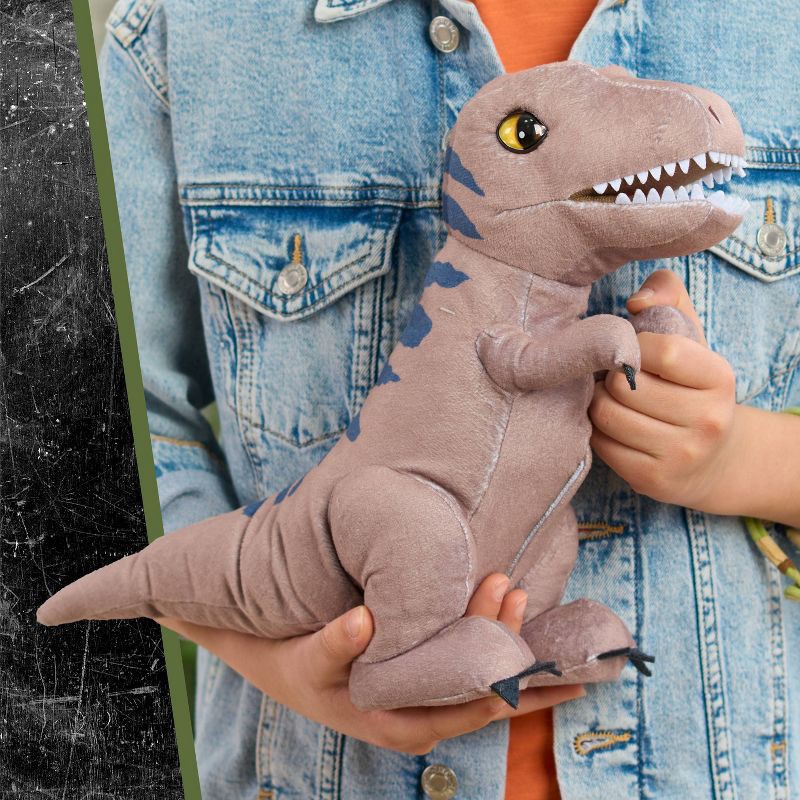 slide 2 of 6, Jurassic Park S26 Jurassic World Roarin' T-Rex Plush 27674 Stuffed Animals, 1 ct