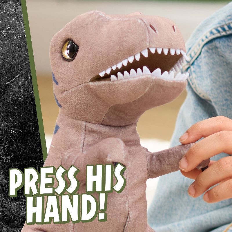 slide 3 of 6, Jurassic Park S26 Jurassic World Roarin' T-Rex Plush 27674 Stuffed Animals, 1 ct