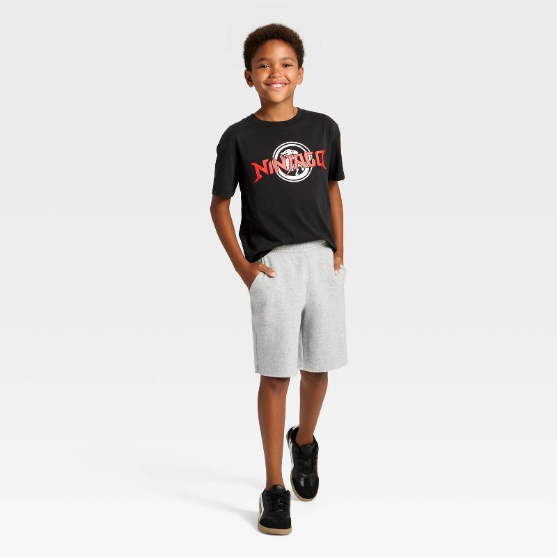 slide 4 of 4, Boys' LEGO Ninjago Short Sleeve Front and Back Graphic T-Shirt - Black S, 1 ct