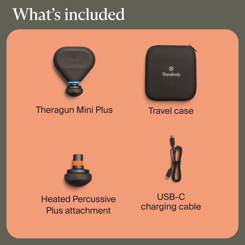 slide 11 of 12, Therabody Theragun Mini Plus - Portable Massage Gun with Heat, 1 ct