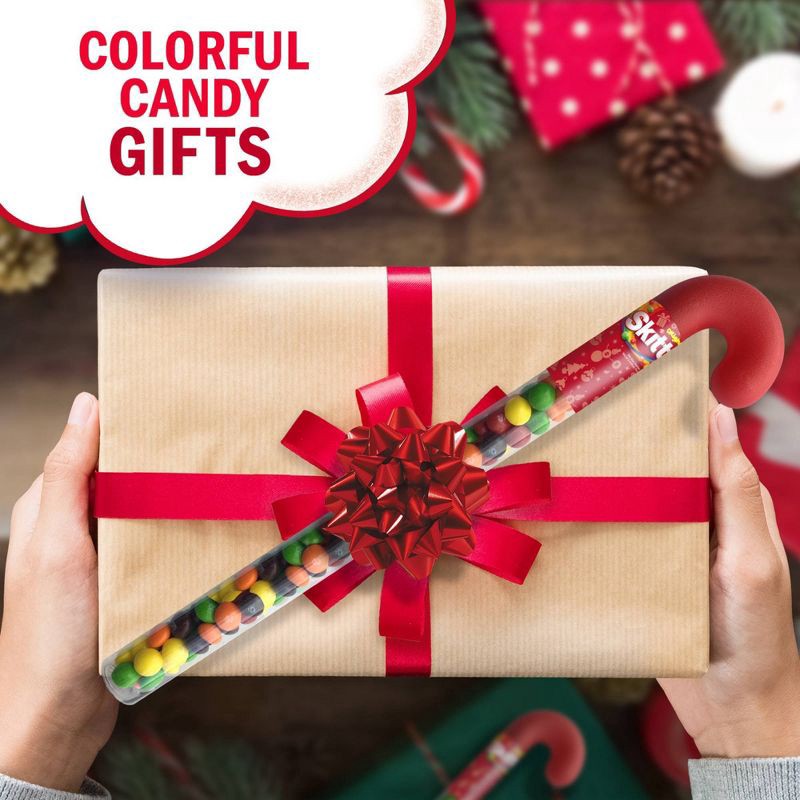 slide 5 of 9, Skittles Filled Christmas Candy Canes - 2.6oz, 2.6 oz