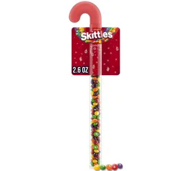 Skittles Filled Christmas Candy Canes - 2.6oz
