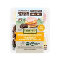 Greenfield Natural Meat Co. Honey Ham Boneless Sliced Lunch Kit - 2.9oz