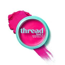 Thread Blush It Marshmallow Blush - Pinka Boo - 0.14oz: Light Coverage, Cheek Application, Blending, Single Compact