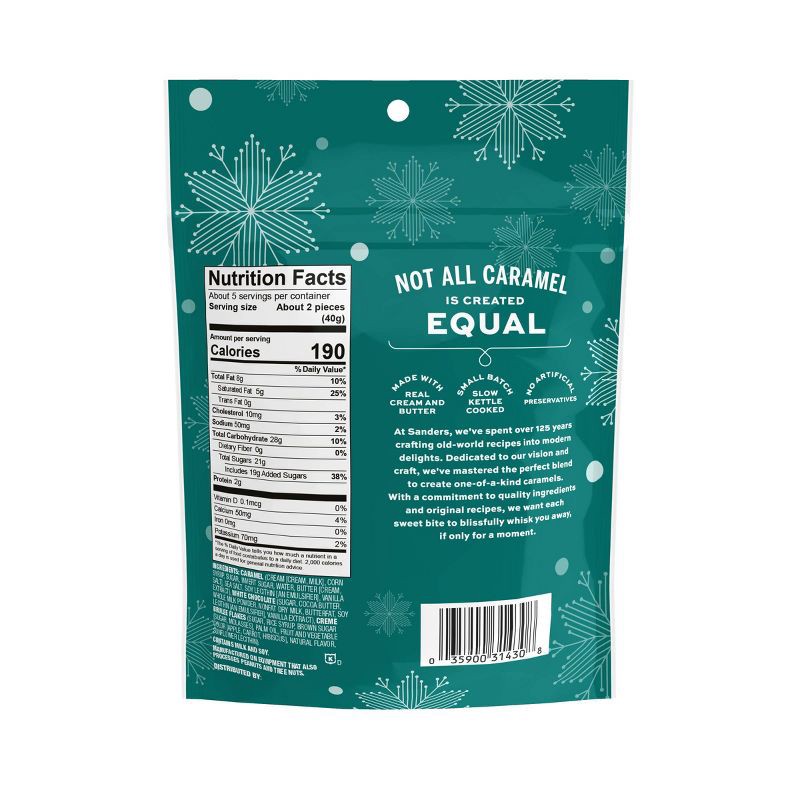 slide 2 of 5, Sander's White Chocolate Sugar Cookie Sea Salt Caramel Christmas Chocolate - 7oz, 7 oz
