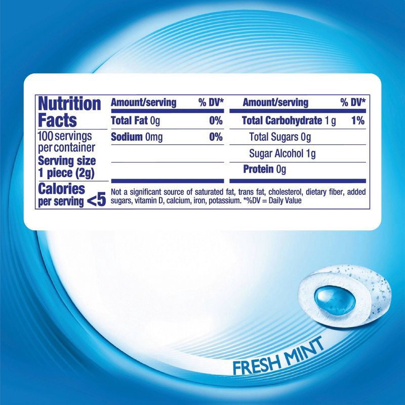 slide 4 of 6, Mentos Pure Fresh Nano Bottle Fresh Gum Stocking Stuffers - Mint - 0.705oz, 0.705 oz