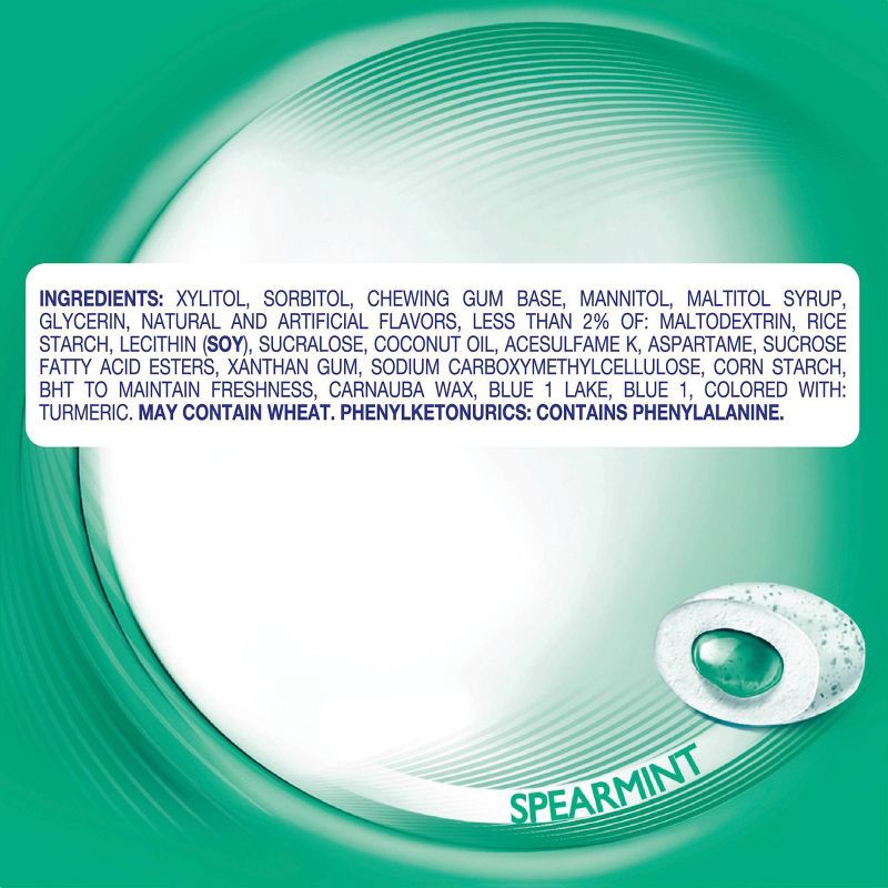 slide 6 of 7, Mentos Pure Fresh Nano Bottle Gum Stocking Stuffers - Spearmint - 0.705oz, 0.705 oz