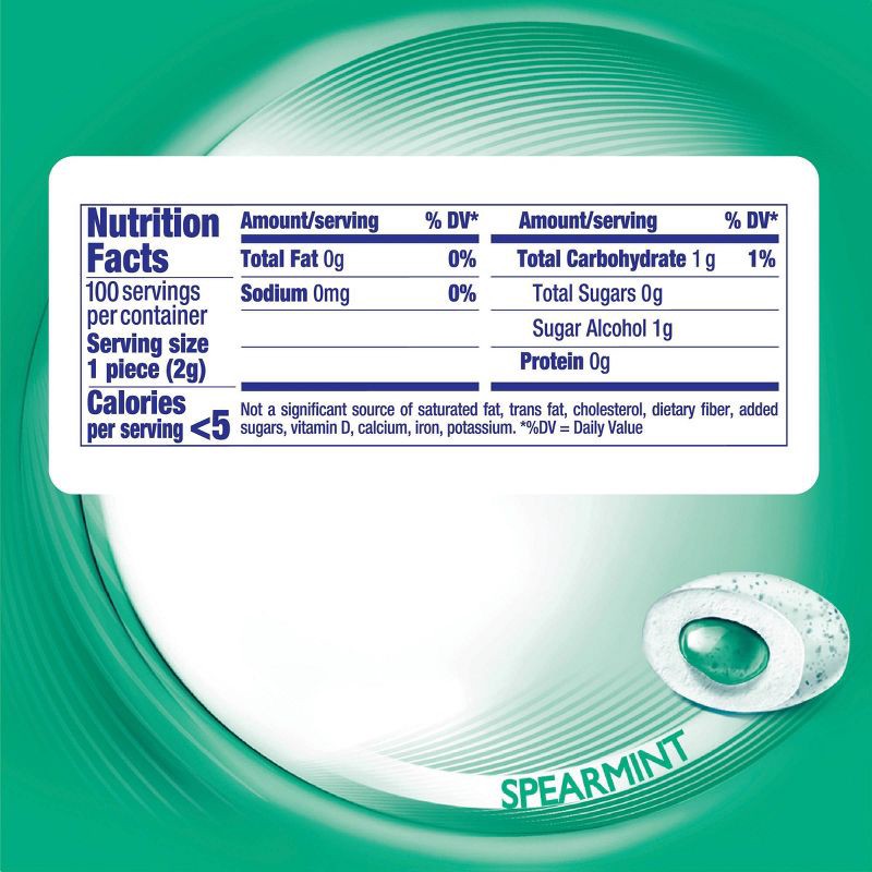 slide 7 of 7, Mentos Pure Fresh Nano Bottle Gum Stocking Stuffers - Spearmint - 0.705oz, 0.705 oz