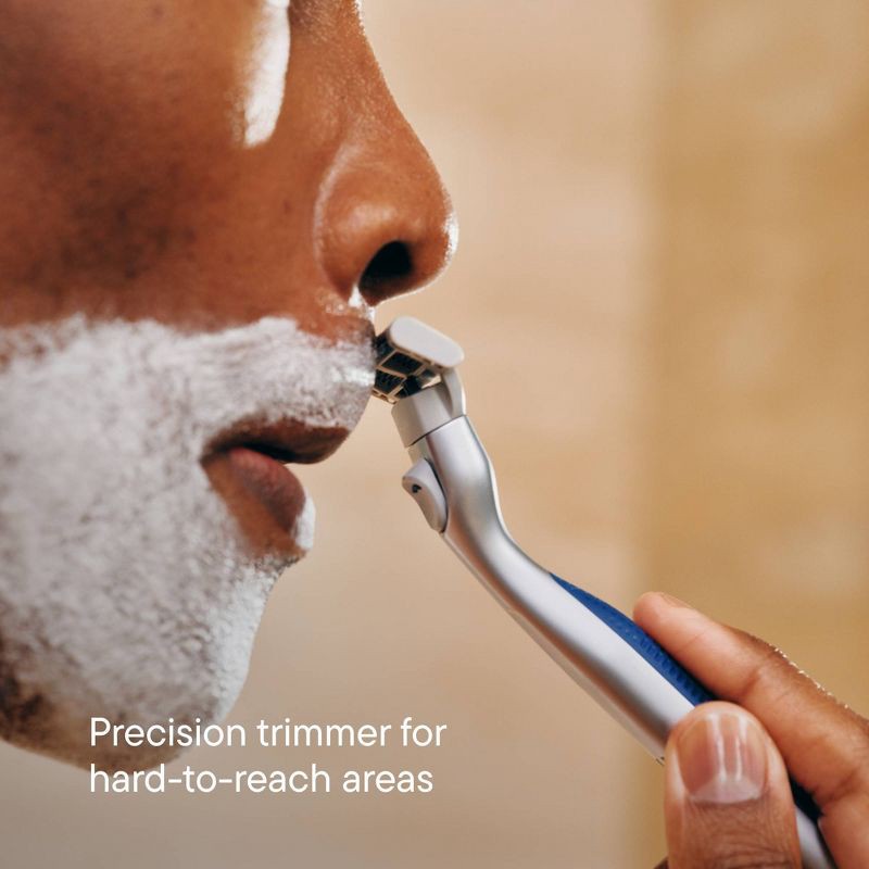 slide 5 of 9, Harry's Plus Men's Razor Handle with 2 Razor Blade Cartridges - Onyx, 1 ct