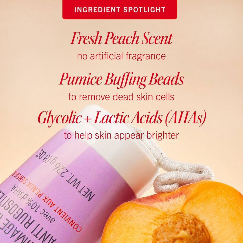 slide 5 of 12, FIRST AID BEAUTY KP Body Scrub - 2oz - Peach - Travel Size, 2 oz