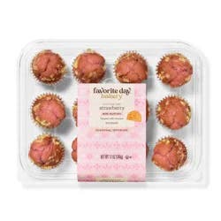 Spring Strawberry Mini Muffins - 12oz/12ct - Favorite Day™