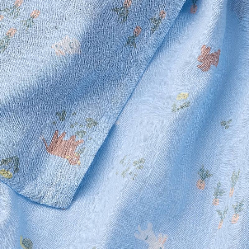 slide 3 of 4, Muslin Swaddle Blanket - Spring Garden - Cloud Island™, 1 ct