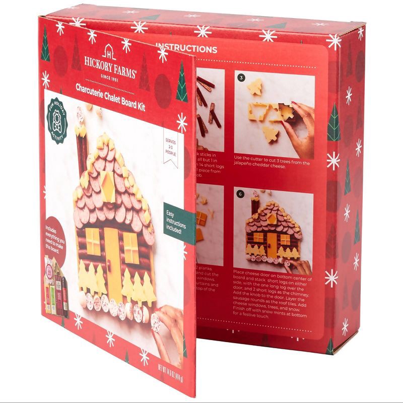 slide 6 of 6, Hickory Farms Christmas Gift Set Charcuterie Chalet Board Kit - 14.6oz, 14.6 oz
