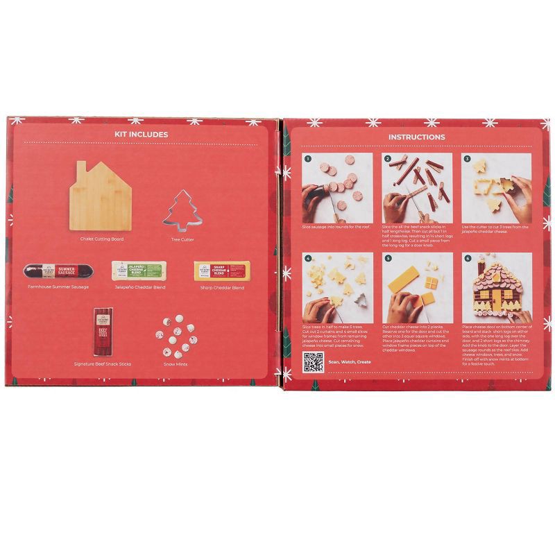 slide 5 of 6, Hickory Farms Christmas Gift Set Charcuterie Chalet Board Kit - 14.6oz, 14.6 oz