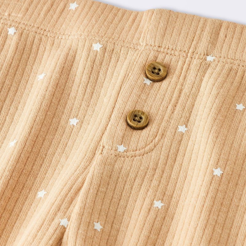 slide 4 of 4, Baby Boys' 2pc Cloud Sweater Top and Modal Ribbed Leggings Set - Cloud Island™ Brown 12M, 2 ct