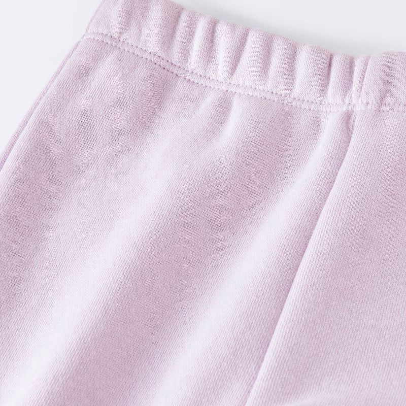 slide 3 of 4, Baby Girls' 2pc Love Bug Fleece Sweatshirt and Jogger Pants Set - Cloud Island™ Purple 18M, 2 ct