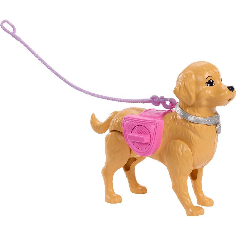 slide 3 of 6, Barbie “Malibu” Walk & Potty Pup Toy Set, Includes Doll, Walking Pet Dog with Potty Feature, & Accessories, 1 ct
