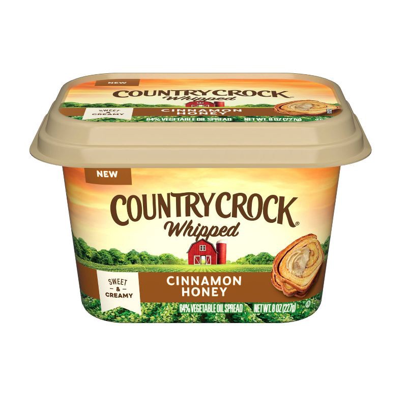 slide 1 of 4, Country Crock Whipped Cinnamon Honey Spread Margarine - 8oz, 8 oz