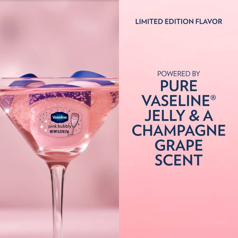 slide 5 of 9, Vaseline Holiday Limited Edition Lip Balm - Pink Bubbly Cutie - Travel Size - 0.25oz, 0.25 oz