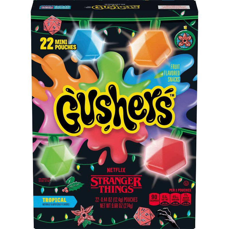 slide 3 of 5, Fruit Gushers Holiday Mini Snacks - 9.68oz/22ct, 9.68 oz, 22 ct