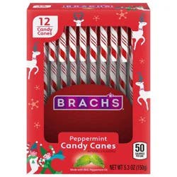 Brach's Peppermint Christmas Candy Canes - 5.3oz/12ct