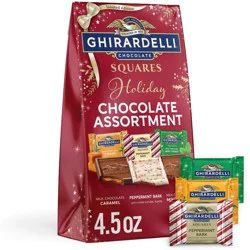 Ghirardelli Christmas Candy Chocolate Assorted Squares Bag - 4.5oz