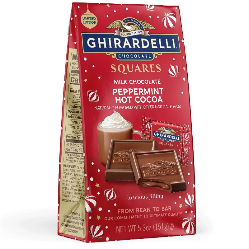 slide 2 of 7, Ghirardelli Christmas Milk Chocolate Peppermint Hot Cocoa Squares - 5.3oz, 5.3 oz