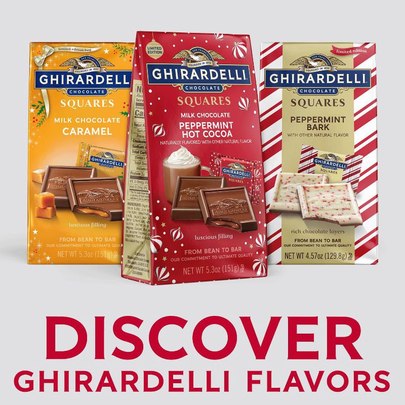 slide 3 of 7, Ghirardelli Christmas Milk Chocolate Peppermint Hot Cocoa Squares - 5.3oz, 5.3 oz