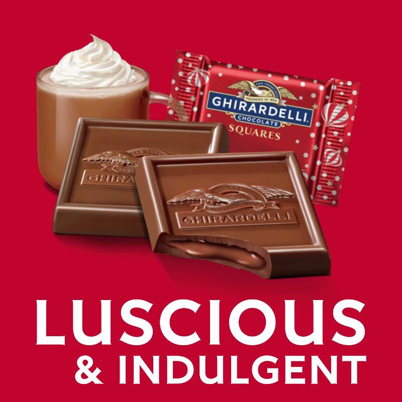 slide 4 of 7, Ghirardelli Christmas Milk Chocolate Peppermint Hot Cocoa Squares - 5.3oz, 5.3 oz