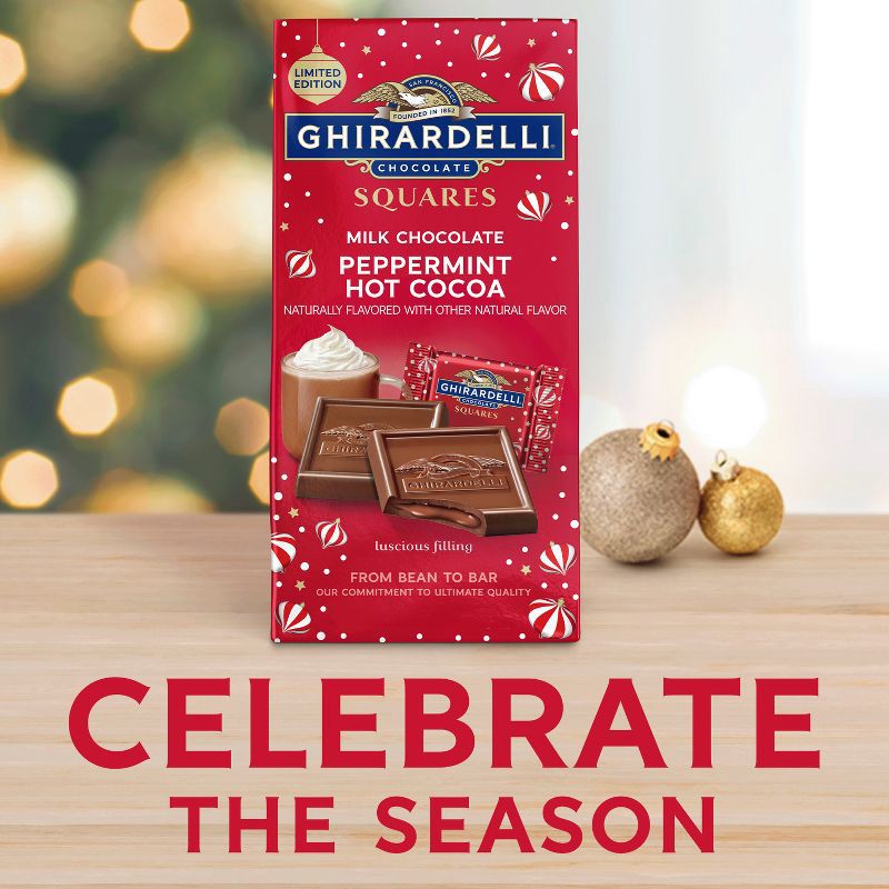 slide 5 of 7, Ghirardelli Christmas Milk Chocolate Peppermint Hot Cocoa Squares - 5.3oz, 5.3 oz