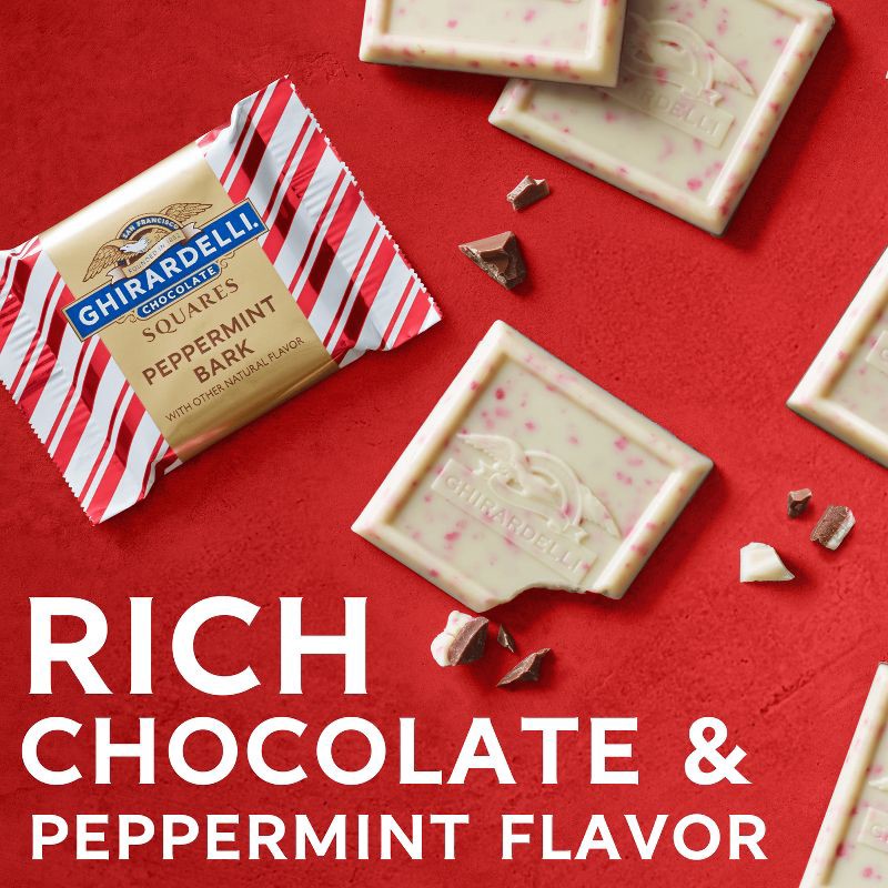 slide 4 of 7, Ghirardelli Christmas Peppermint Bark Chocolate Snowmen - 4oz, 4 oz