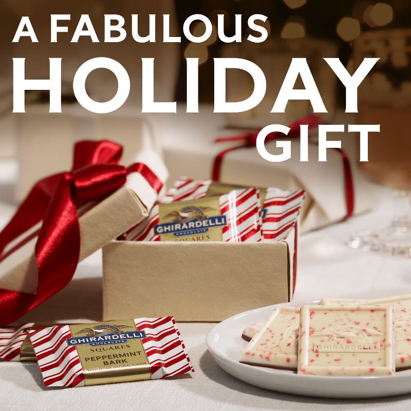 slide 6 of 7, Ghirardelli Christmas Peppermint Bark Chocolate Snowmen - 4oz, 4 oz